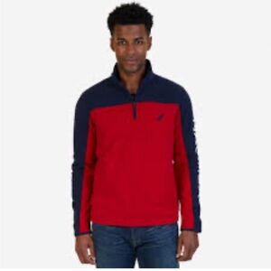 Quarter Zip Blocked Nautica Top
